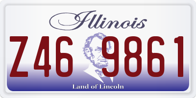 IL license plate Z469861