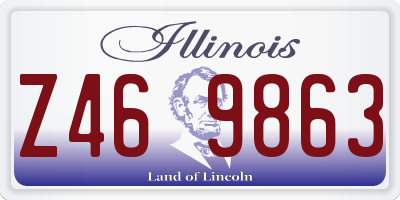 IL license plate Z469863