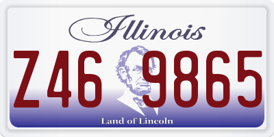 IL license plate Z469865