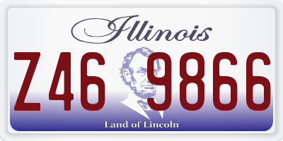 IL license plate Z469866
