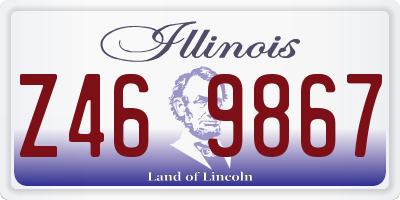 IL license plate Z469867