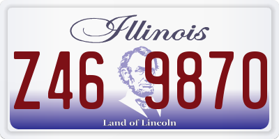 IL license plate Z469870