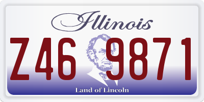 IL license plate Z469871