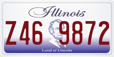 IL license plate Z469872