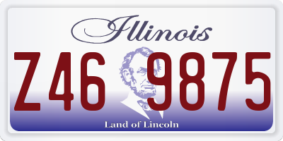 IL license plate Z469875