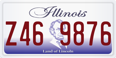 IL license plate Z469876