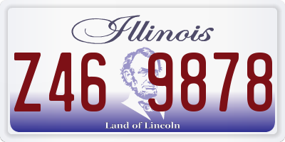 IL license plate Z469878