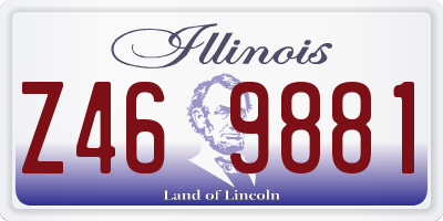 IL license plate Z469881