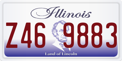 IL license plate Z469883