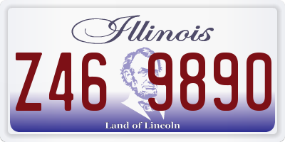 IL license plate Z469890