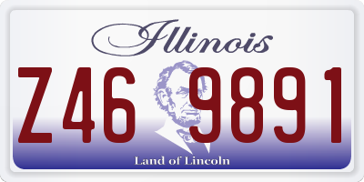 IL license plate Z469891