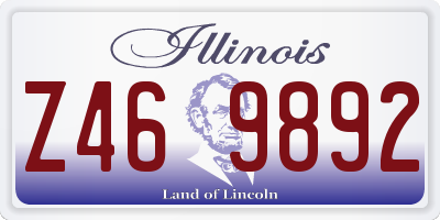 IL license plate Z469892