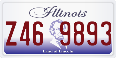 IL license plate Z469893