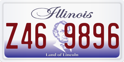 IL license plate Z469896