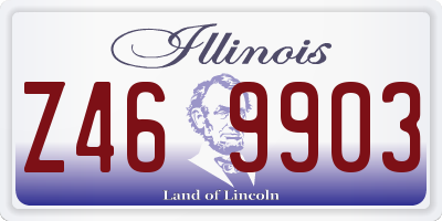 IL license plate Z469903