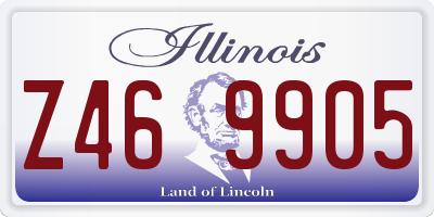 IL license plate Z469905