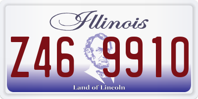 IL license plate Z469910