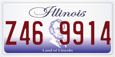 IL license plate Z469914