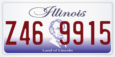 IL license plate Z469915