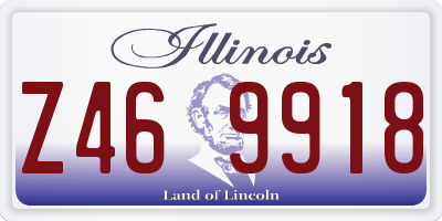 IL license plate Z469918