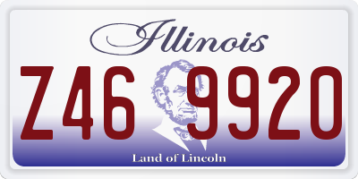 IL license plate Z469920