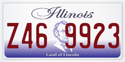 IL license plate Z469923