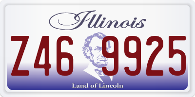 IL license plate Z469925