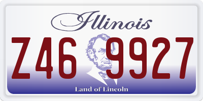 IL license plate Z469927