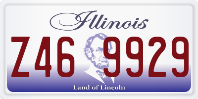 IL license plate Z469929