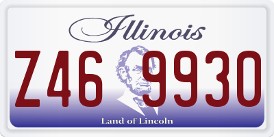 IL license plate Z469930