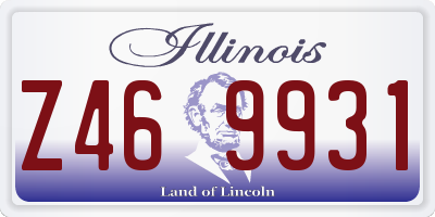 IL license plate Z469931