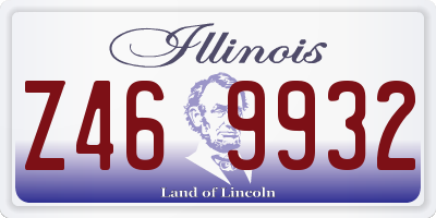 IL license plate Z469932