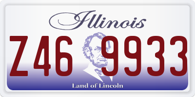 IL license plate Z469933