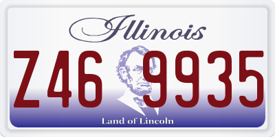 IL license plate Z469935