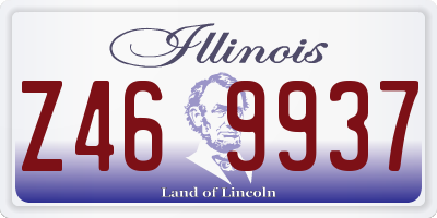IL license plate Z469937