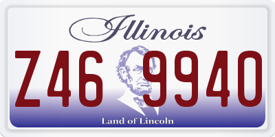 IL license plate Z469940