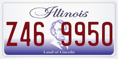 IL license plate Z469950