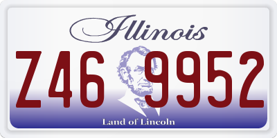 IL license plate Z469952