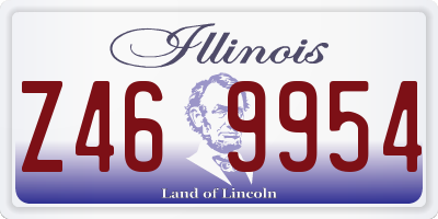 IL license plate Z469954