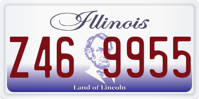 IL license plate Z469955