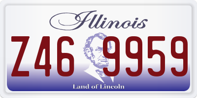 IL license plate Z469959