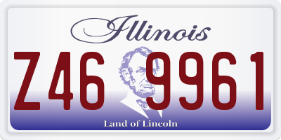 IL license plate Z469961