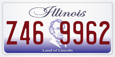 IL license plate Z469962