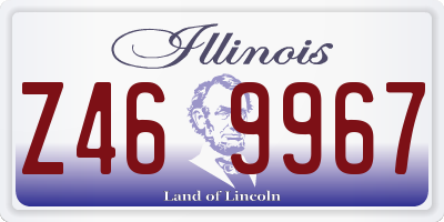 IL license plate Z469967