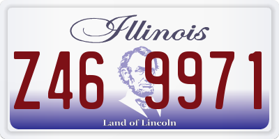 IL license plate Z469971