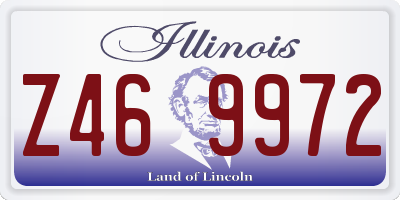 IL license plate Z469972