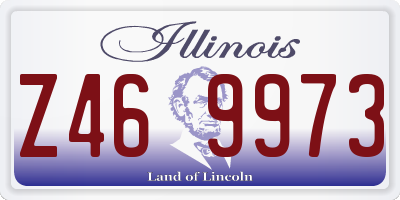 IL license plate Z469973