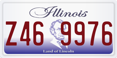 IL license plate Z469976