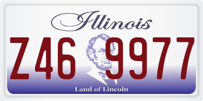 IL license plate Z469977
