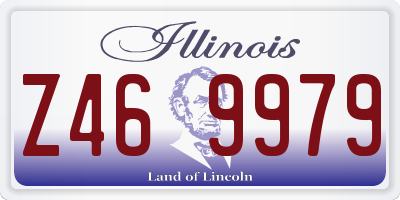 IL license plate Z469979